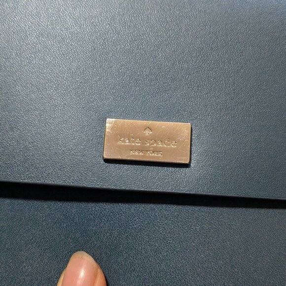 NEW Kate Spade Mollie Wristlet Wallet Blue Leather Putnam Drive - Picture 7 of 8